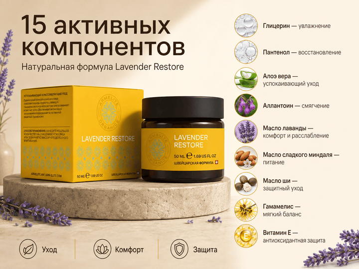 Armelite Lavender Restore Cream 50 ml Inhaltsstoffe