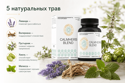 CalmHerb Blend 30 Kapseln Inhaltsstoffe