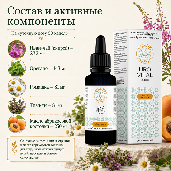UroVital Բուսական կաթիլներ 50 մլ